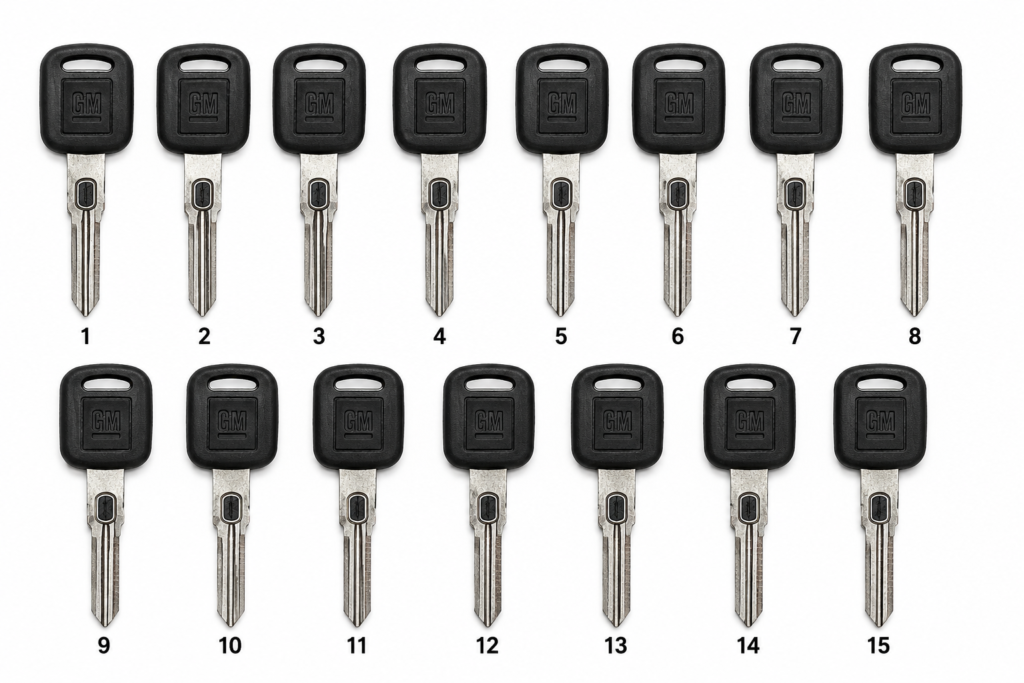 15 different vats resitant values for GM VATS Bypass service